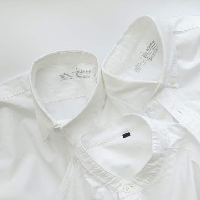 無印良品の白シャツ