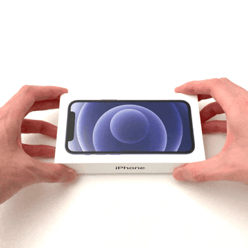 iphone開封のGIF