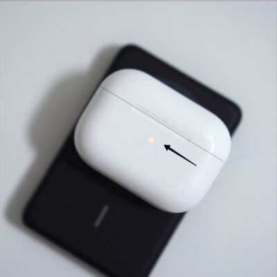 AnkerMagsafeモバイルバッテリーでAirpodsProを充電