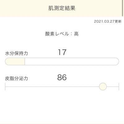 肌診断の結果