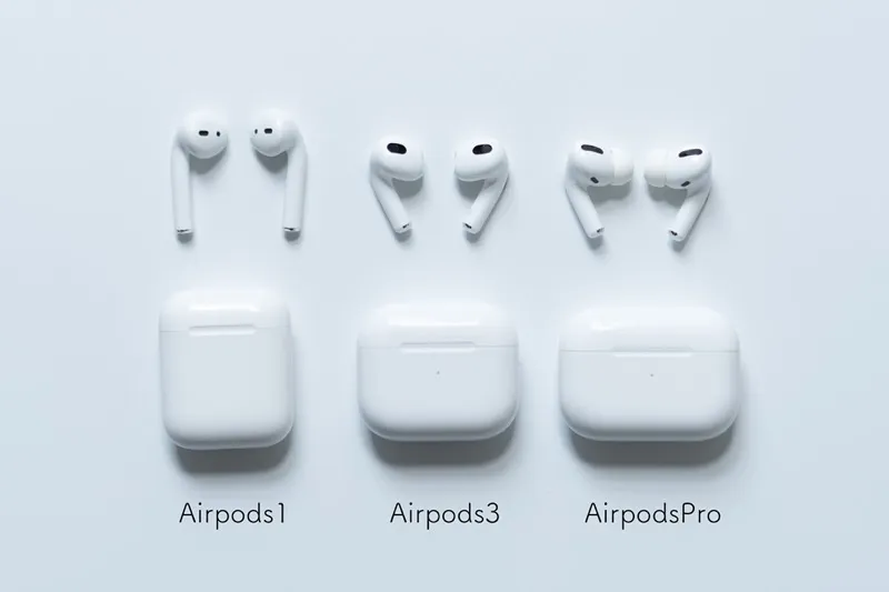 Airpodsを他のモデルと比較
