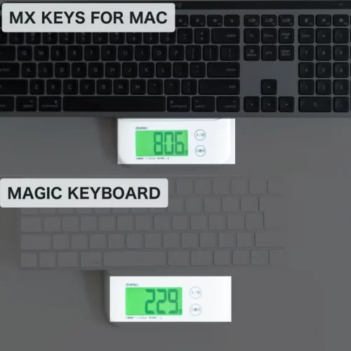 Magic Keyboardとの重量の比較