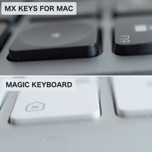 Magic Keyboardとのキーの深さの比較